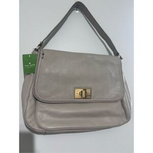 NEW KATE SPADE  LEATHER IRVING PLACE NICOLINE Color Goose SATCHEL SHOULDER BAG